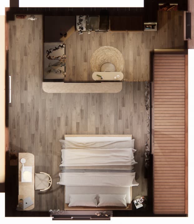Bedroom Layout — Interior project by Arzoo Joshi
